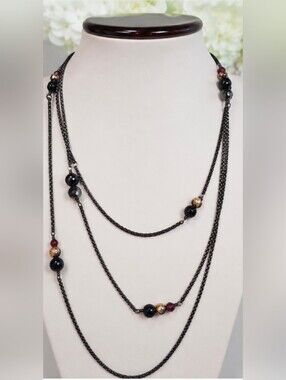 David Yurman Black Blackened Silver18k Yg Hematite